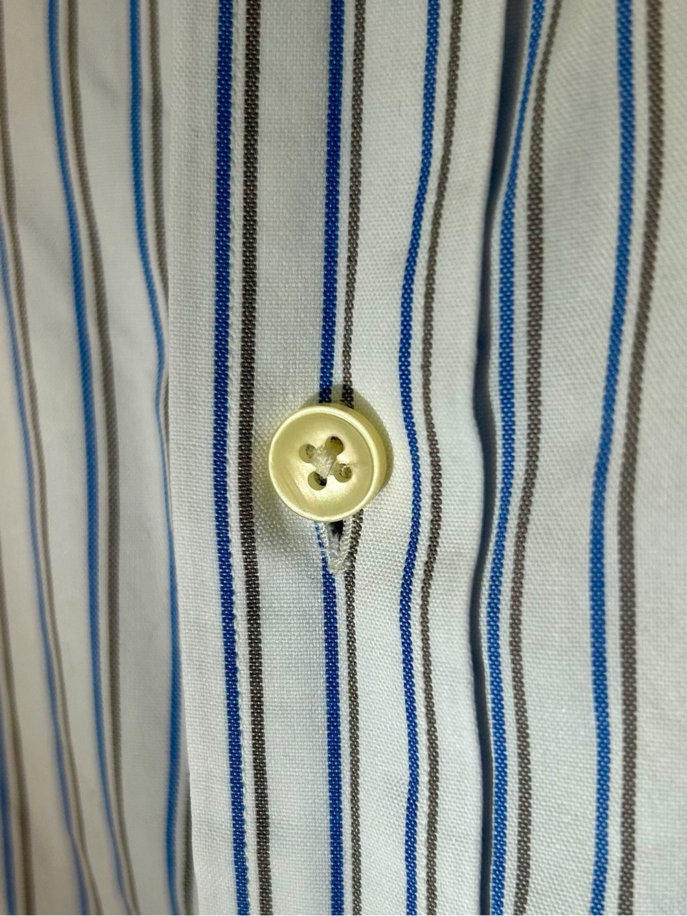 Club Monaco Dual Stripe Cotton Dress Shirt M